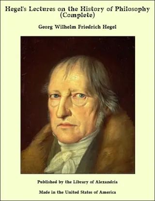 Обложка «Hegel's Lectures on the History of Philosophy: Volume 3 (of 3)» — Georg Wilhelm Friedrich Hegel, классика, уровень C2